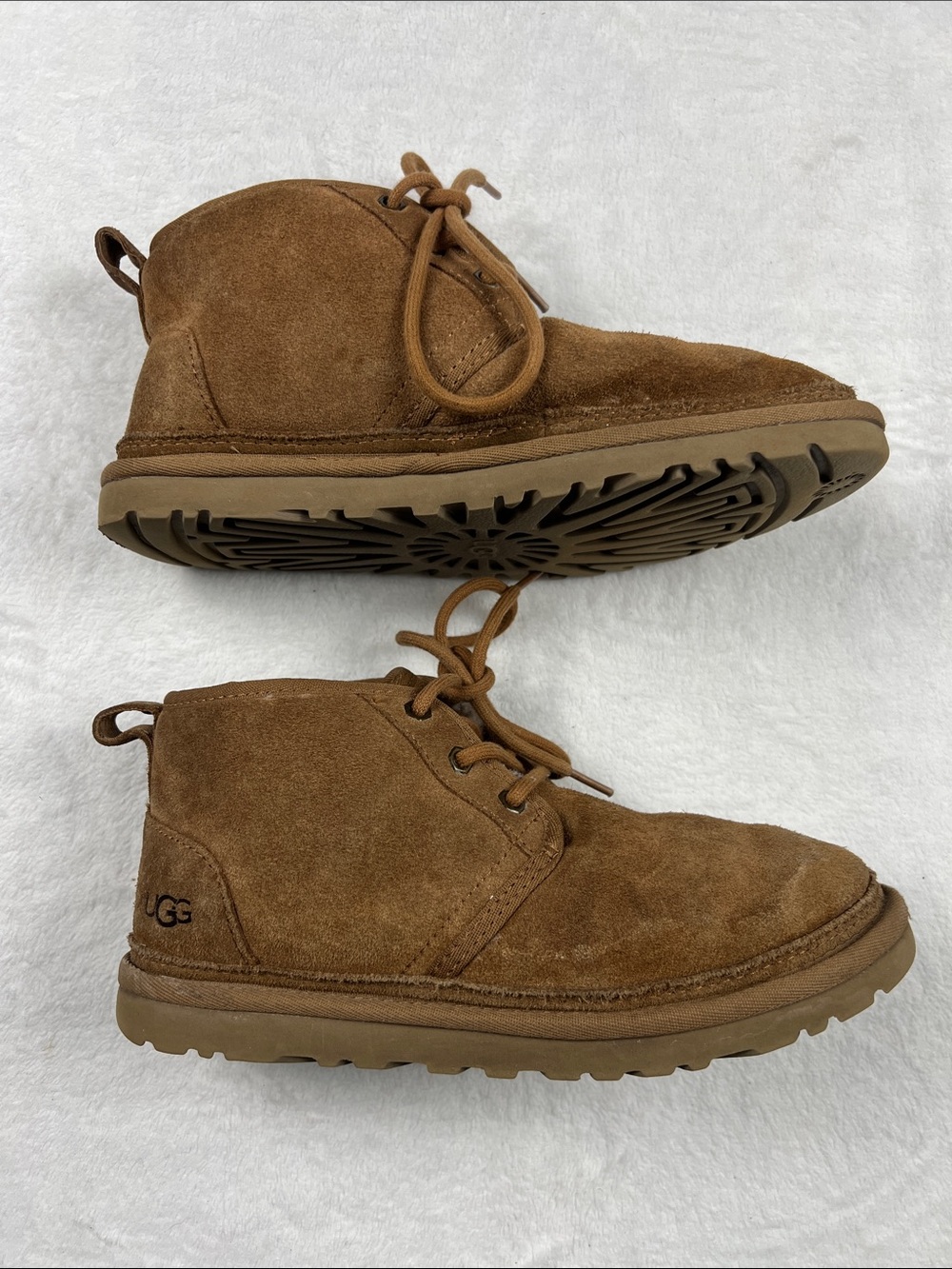 UGG Neumel Chukka Boots Chestnut Suede Wool Lined Women’s 7 - Picture 7 of 11